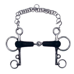 Mors Pelham Feeling caoutchouc brisé