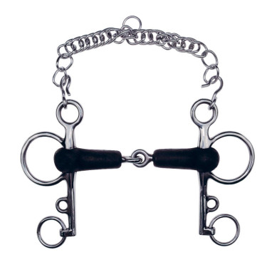 Mors Pelham Feeling caoutchouc brisé