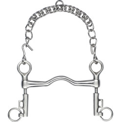 Mors Saumur Feeling à pompe inox satin