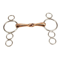 Mors réglable Feeling 4 anneaux cuivre Mors réglable Feeling 4 anneaux cuivre