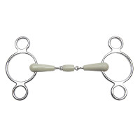 Verstelbaar bit Feeling 3 ringen flexi dubbel gebroken