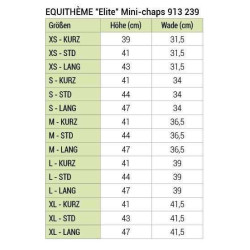Mini-chaps Equithème Elite