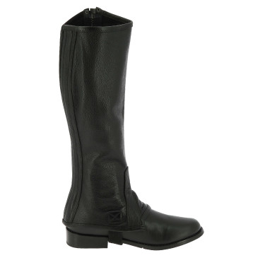 Mini-chaps Equithème cuir Noir