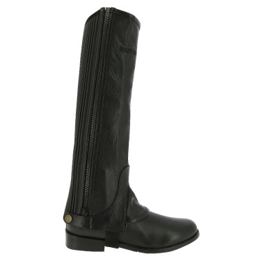 Mini-chaps Equithème cuir Noir