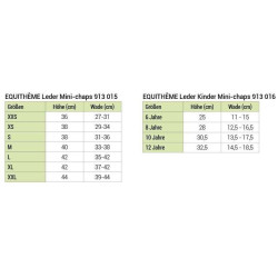 Mini-chaps Equithème leer