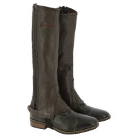 Mini-chaps Equithème leer Zwart