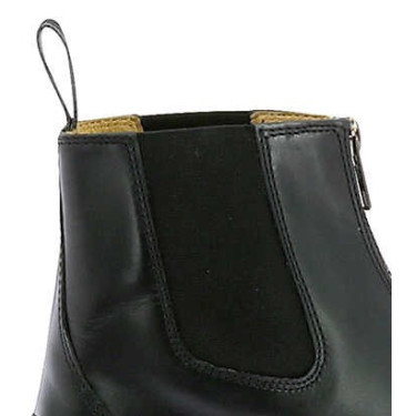 Boots Enfants Equithème Zip Cuir Noir