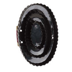 Étrille ovale métallique