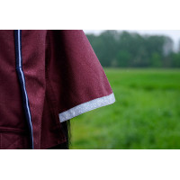 Couverture Equithème Tyrex 1200D High Neck Marine / bordeaux Bleu