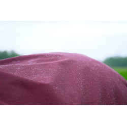 Couverture Equithème Tyrex 1200D High Neck Marine / bordeaux Bleu