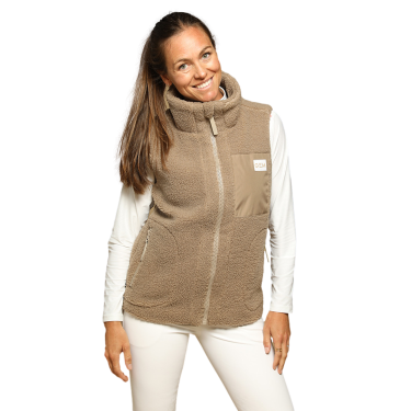 Dames bodywarmer On GEM zonder mouwen Kastanje Bruin Dames bodywarmer On GEM zonder mouwen Kastanje Bruin