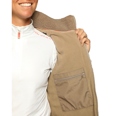 Veste On GEM sans manches femme Châtaigne Marron