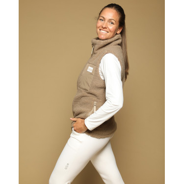 Dames bodywarmer On GEM zonder mouwen Kastanje Bruin Dames bodywarmer On GEM zonder mouwen Kastanje Bruin