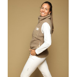 Veste On GEM sans manches femme Châtaigne Marron