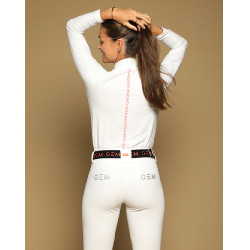 Polo Victore GEM manches longues femme Blanc