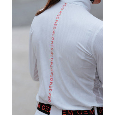 Polo Victore GEM manches longues femme Blanc