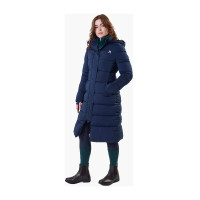 Lange gewatteerde damesjas Horseware Verve Marine Marineblauw