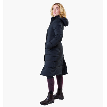 Lange gewatteerde damesjas Horseware Verve Zwart