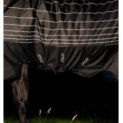 Couverture Horseware Amigo 1200D FieldSafe Reflectech Plus Turnout 50g Noir / noir réfléchissant