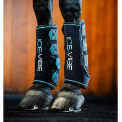 Horseware Ice-Vibe peesbeschermers Zwart / aqua