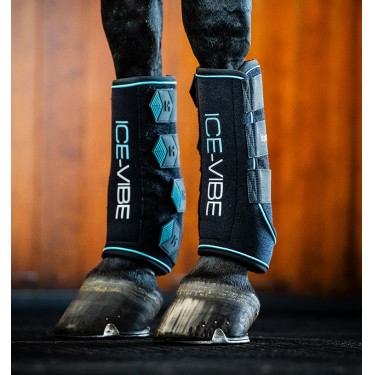 Horseware Ice-Vibe peesbeschermers Zwart / aqua