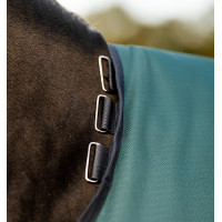 Couverture Horseware Amigo Ripstop 900D Turnout 200g Vert dynastie / marine / argent
