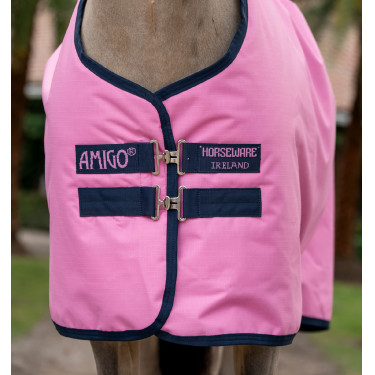 Couverture Horseware Amigo Ripstop 900D Plus Poney Turnout 100g Rose / rose / marine