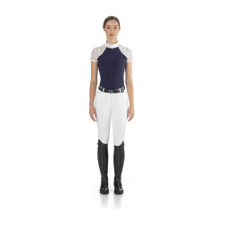 Polo de concours Florentine Ego7 manches courtes femme Marine Bleu marine