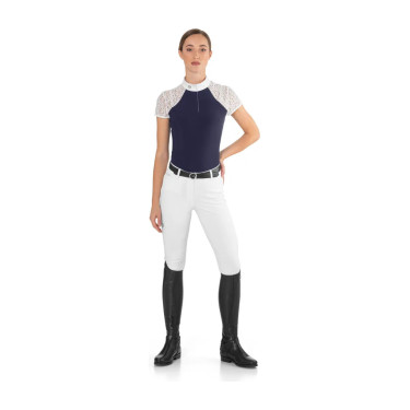 Polo de concours Florentine Ego7 manches courtes femme Marine Bleu marine