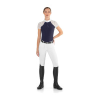 Wedstrijdpolo Florentine Ego7 met lange mouwen voor dames Marine Marineblauw