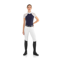 Wedstrijdpolo Florentine Ego7 met lange mouwen voor dames Marine Marineblauw