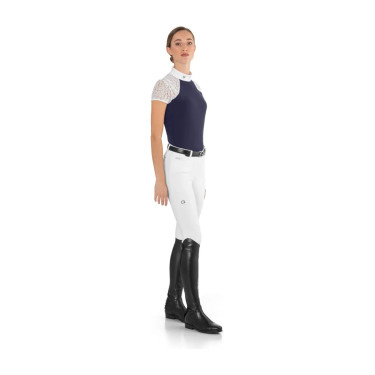 Polo de concours Florentine Ego7 manches courtes femme Marine Bleu marine