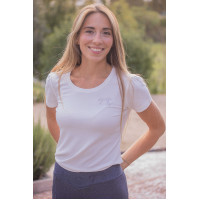 T-shirt Pénélope Techty manches courtes Écru Blanc