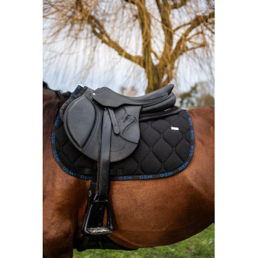 Tapis GEM Love Noir / bleu roi