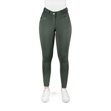 Equithème Carly damesrijbroek Kaki Groen