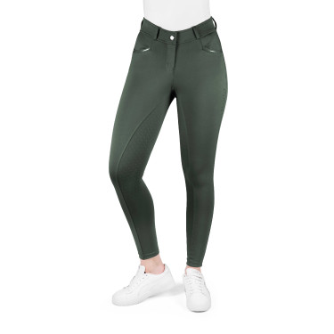 Equithème Carly damesrijbroek Kaki Groen