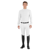 Polo de concours Ego7 homme manches longues Blanc