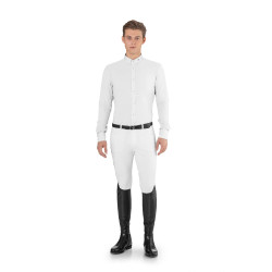 Polo de concours Ego7 homme manches longues Blanc