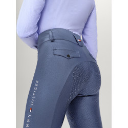 Pantalon Tommy Hilfiger Equestrian Highland Hybrid femme full grip Indigo délavé Bleu
