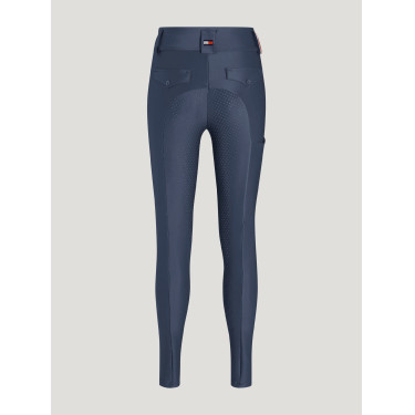 Tommy Hilfiger Equestrian Highland Hybrid damesrijbroek met full grip Verbleekt indigo Blauw