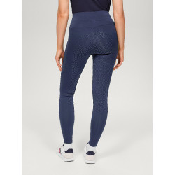 Legging Tommy Hilfiger Equestrian Amber taille haute full grip femme Indigo délavé Bleu