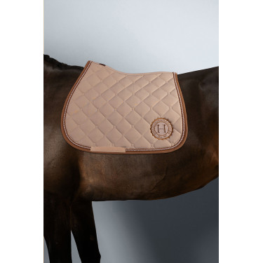 Harcour zadelpad met parelster Champagne Beige