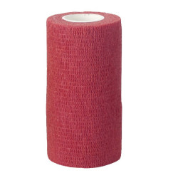 Bandage auto-adhésif 10 cm EquiLASTIC Kerbl Rouge