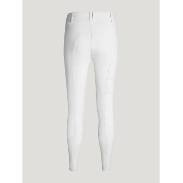 Pantalon Tommy Hilfiger Equestrian Lea full grip femme Blanc optique