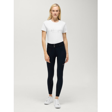 Pantalon Tommy Hilfiger Equestrian Lea full grip femme Desert sky Bleu