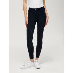 Pantalon Tommy Hilfiger Equestrian Lea full grip femme Desert sky Bleu