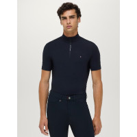 Rialto trainingspolo Tommy Hilfiger Equestrian 1/4 zip korte mouwen heren Woestijnlucht Blauw Rialto trainingspolo Tommy Hilfiger Equestrian 1/4 zip korte mouwen heren Woestijnlucht Blauw