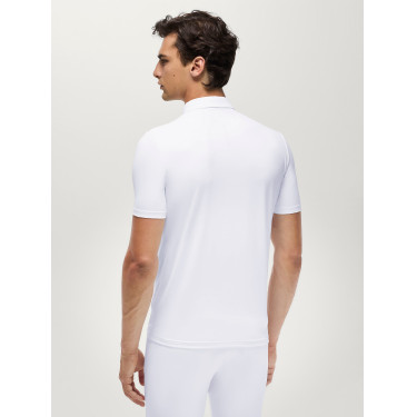 Polo de concours Alex Tommy Hilfiger Equestrian manches courtes homme Blanc optique