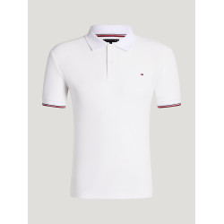Polo manches courtes Davis Tommy Hilfiger Equestrian homme Blanc optique