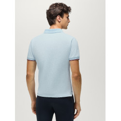 Polo manches courtes Davis Tommy Hilfiger Equestrian homme Bleu doux